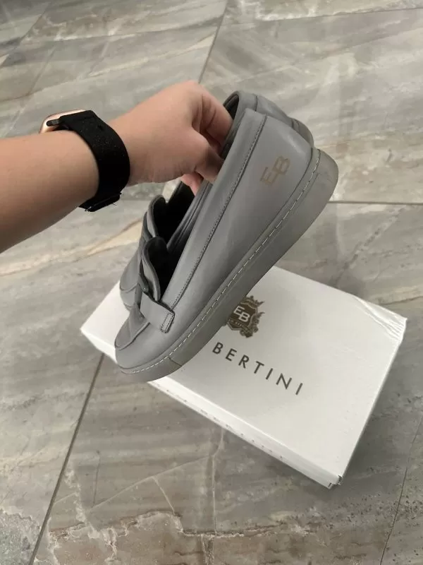 Mocasini ENZO BERTINI EU 37 | Gri, Piele naturală - Image 9