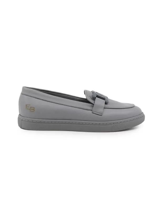 Mocasini ENZO BERTINI EU 37 | Gri, Piele naturală