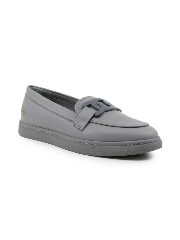 Mocasini ENZO BERTINI EU 37 | Gri, Piele naturală - Image 2