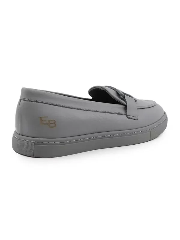 Mocasini ENZO BERTINI EU 37 | Gri, Piele naturală - Image 3