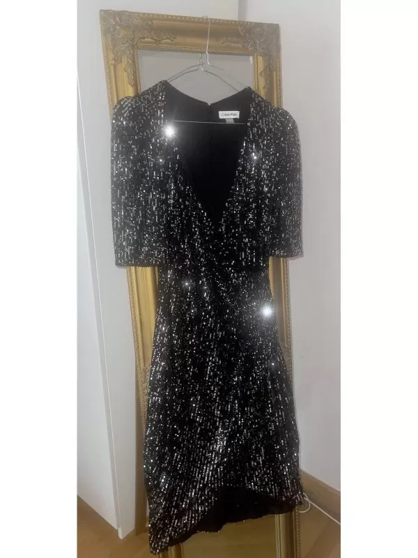 Rochie de seară Calvin Klein UK 6 | Negru, Mini, Poliester - Image 3