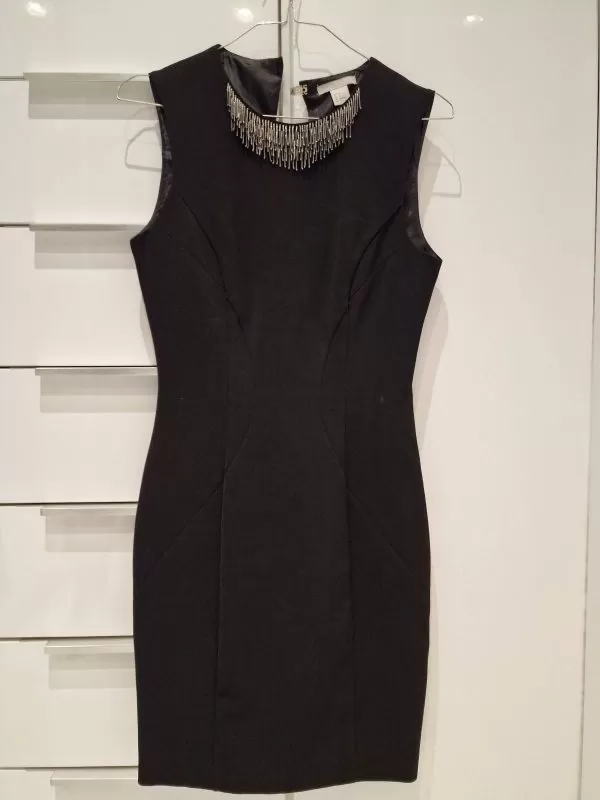 Rochie de seară H&M EU 34 | Negru, Mini, Poliester - Image 3