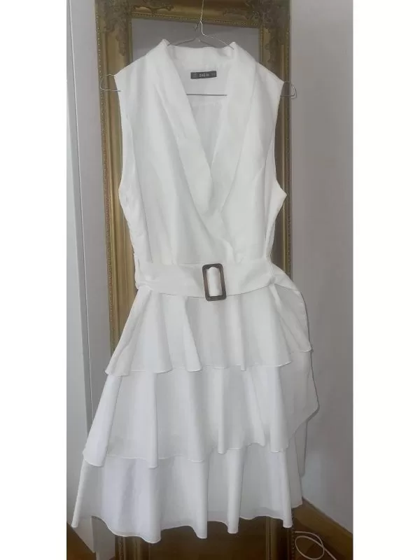 Rochie de seară Shein EU 38 | Alb, Midi, Poliester - Image 4