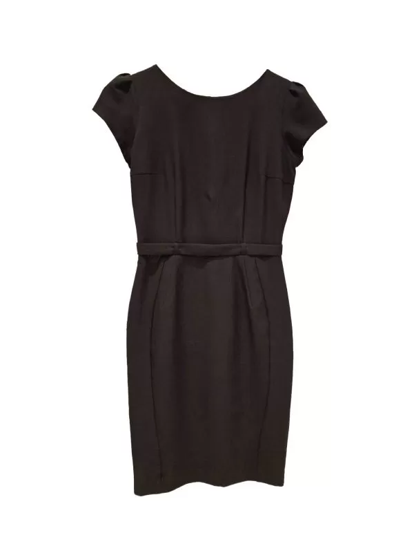 Rochie office POEMA EU 36 | Negru, Midi, Poliester