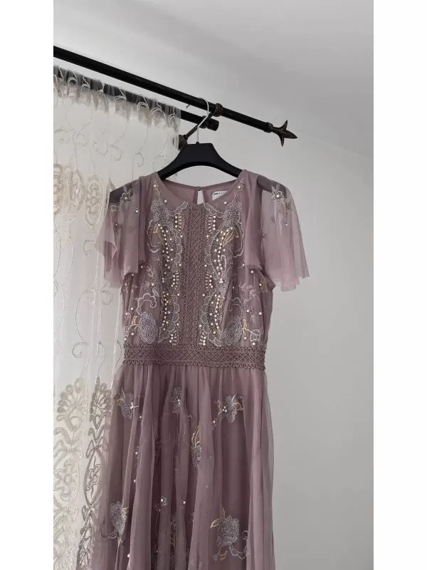 Rochie de seară ASOS EU 34 | Roz, Maxi, Poliester - Image 5