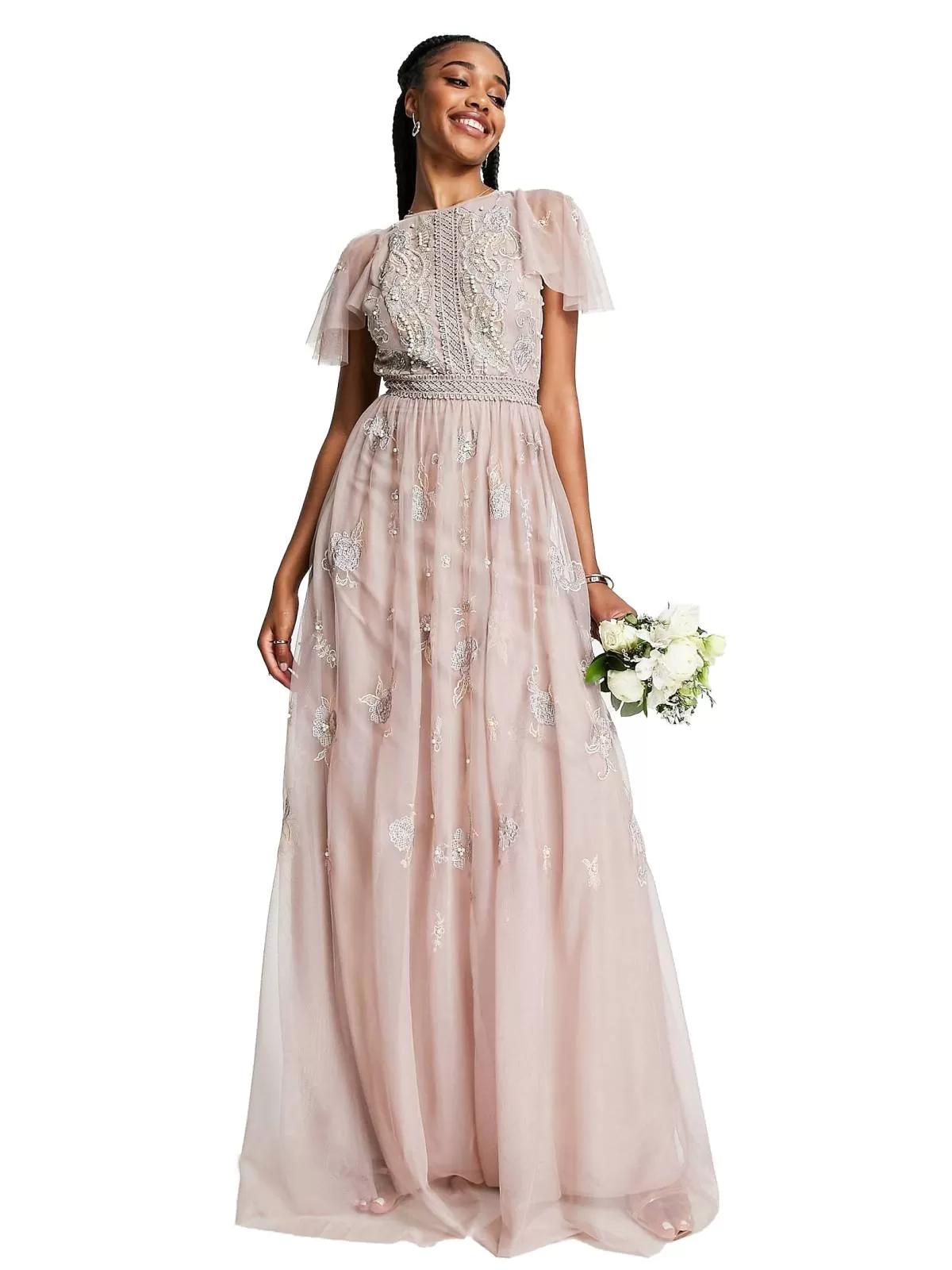 Rochie de seară ASOS EU 34 | Roz, Maxi, Poliester
