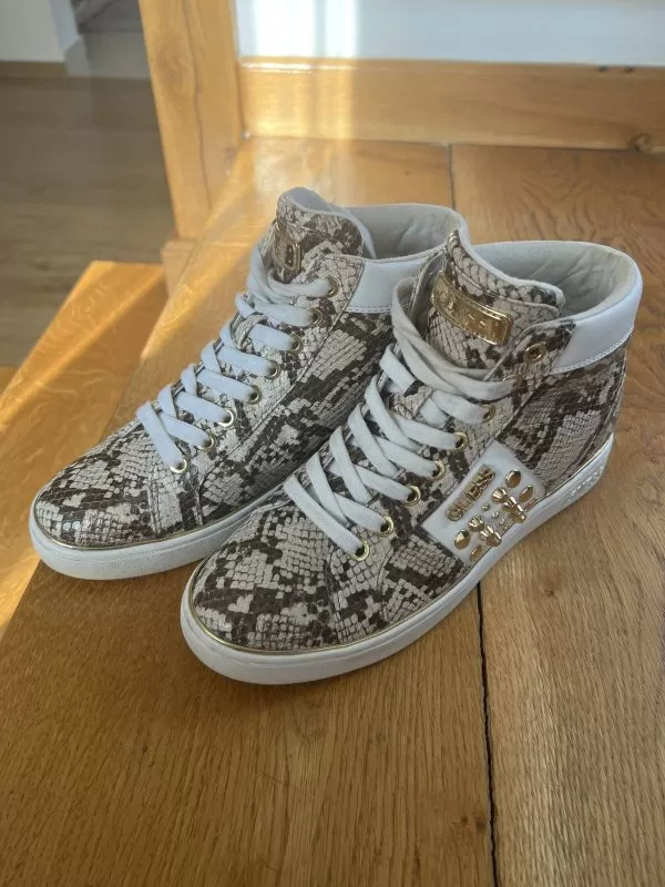 Sneakers Guess EU 37 | Maro, Piele ecologică - Image 2