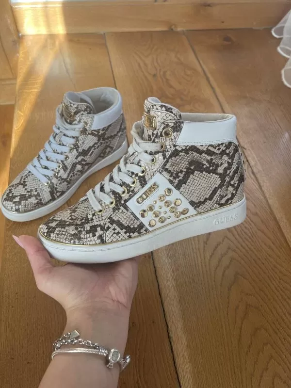 Sneakers Guess EU 37 | Maro, Piele ecologică - Image 3