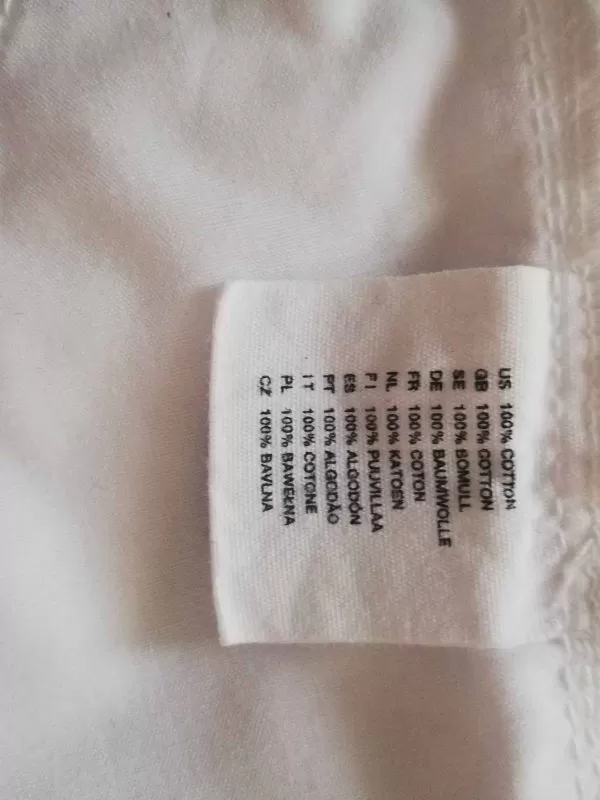Fustă H&M EU 40 | Alb, Mini, Bumbac - Image 4