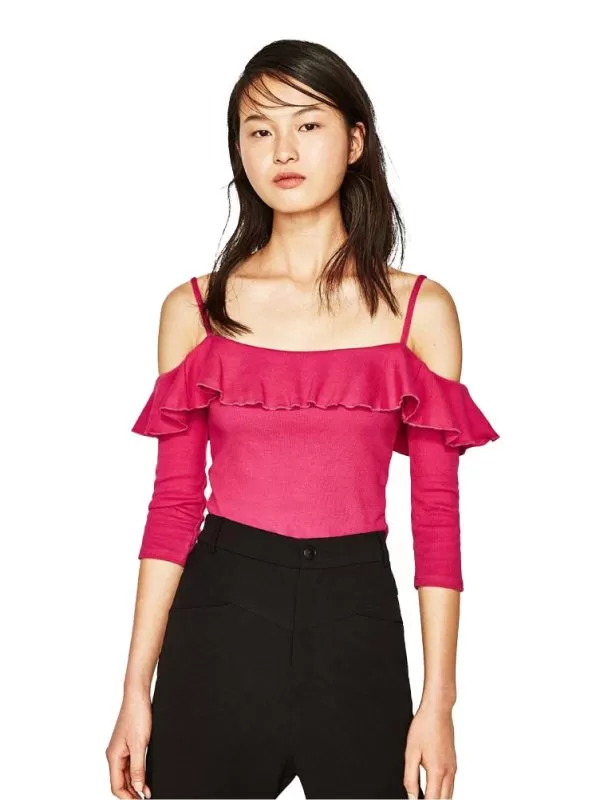Bluză Zara S | Fuchsia, Normal