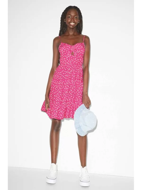 Rochie casual C&A EU 40 | Roz, Mini, Vâscoză - Image 3
