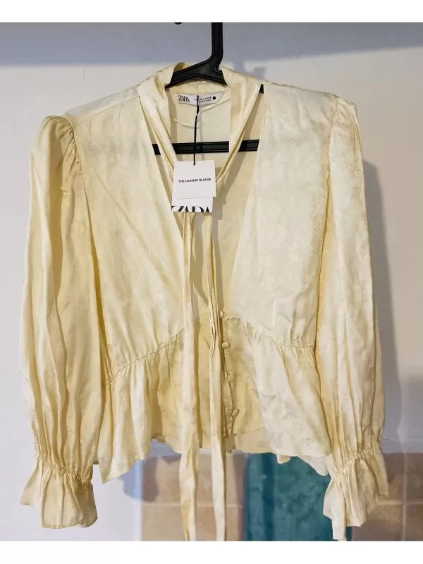 Bluză Zara L | Bej, Normal - Image 6