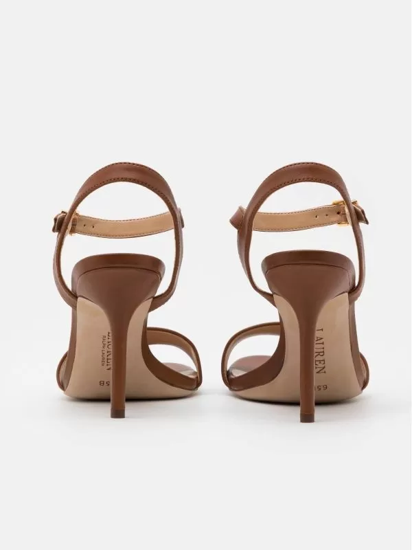 Sandale cu toc Ralph Lauren EU 36 | Maro, Piele naturală - Image 4