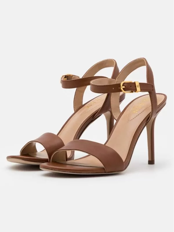 Sandale cu toc Ralph Lauren EU 36 | Maro, Piele naturală - Image 3
