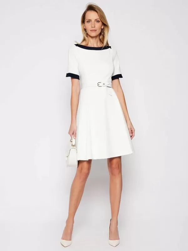 Rochie de seară DKNY EU 38 | Alb, Mini, Poliester - Image 8