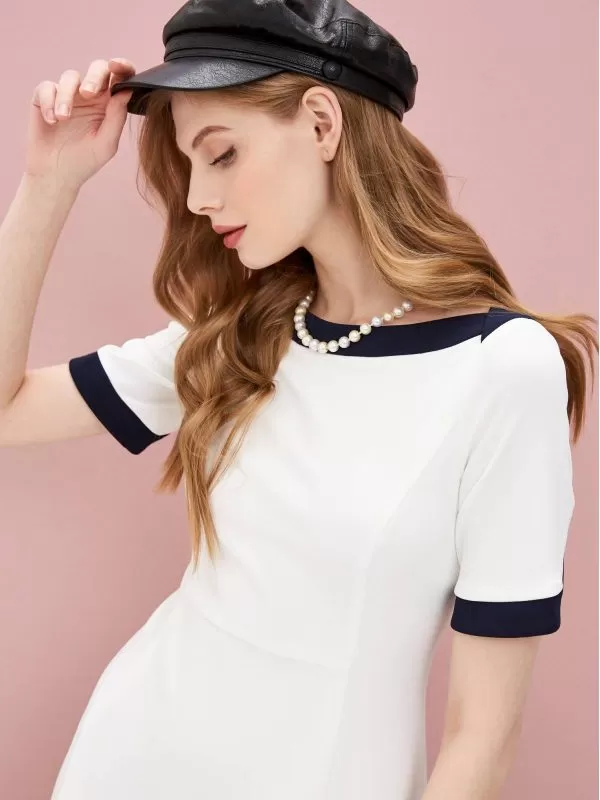 Rochie de seară DKNY EU 38 | Alb, Mini, Poliester - Image 2