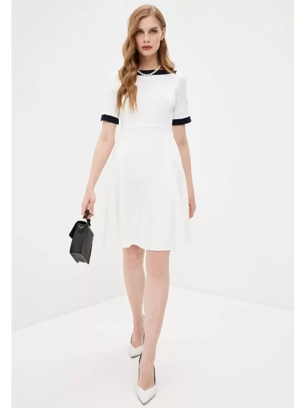 Rochie de seară DKNY EU 38 | Alb, Mini, Poliester - Image 4