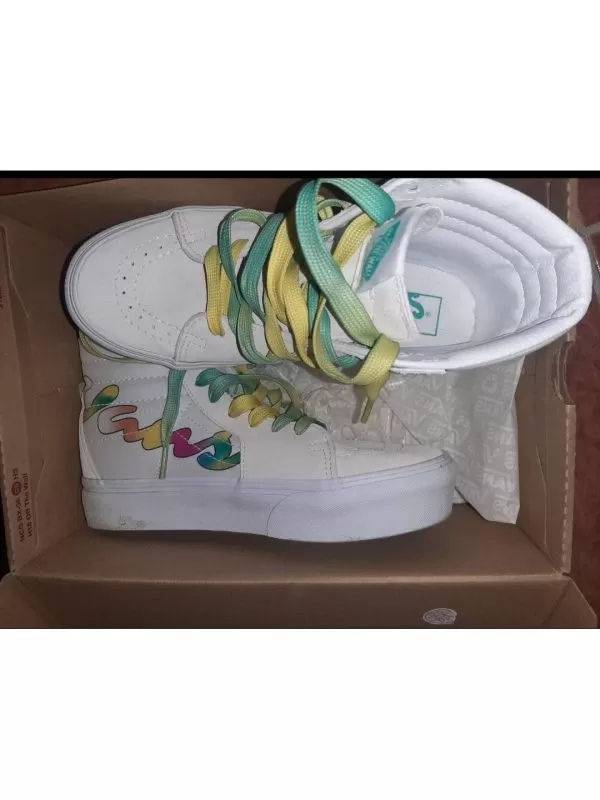 Sneakers Vans EU 37 | Alb, Piele naturală - Image 7