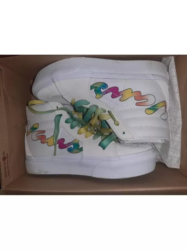 Sneakers Vans EU 37 | Alb, Piele naturală - Image 6