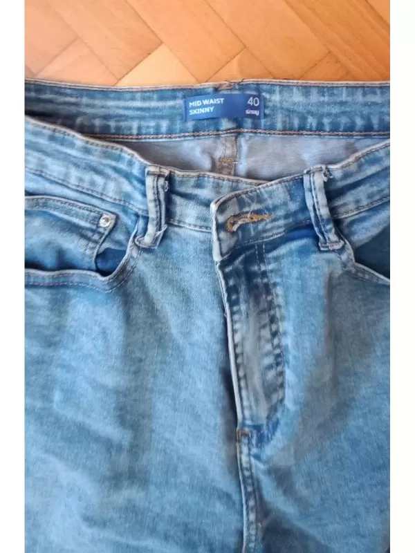 Blugi Sinsay EU 40 | Albastru, Lungi, Denim - Image 6