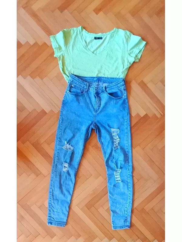 Blugi Sinsay EU 40 | Albastru, Lungi, Denim - Image 7