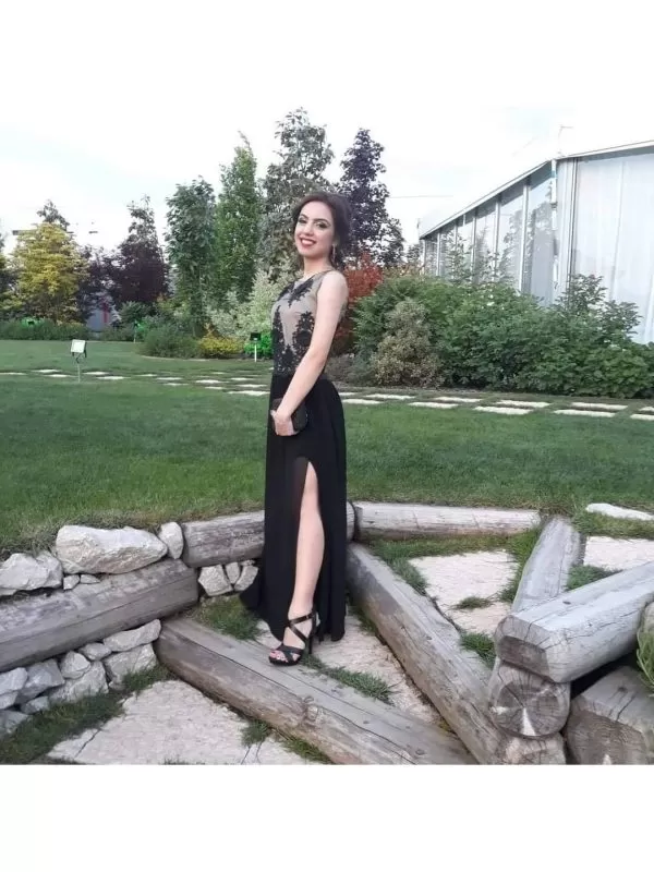 Rochie de seară MADELIA EU 36 | Negru, Maxi, Fără mâneci - Image 4