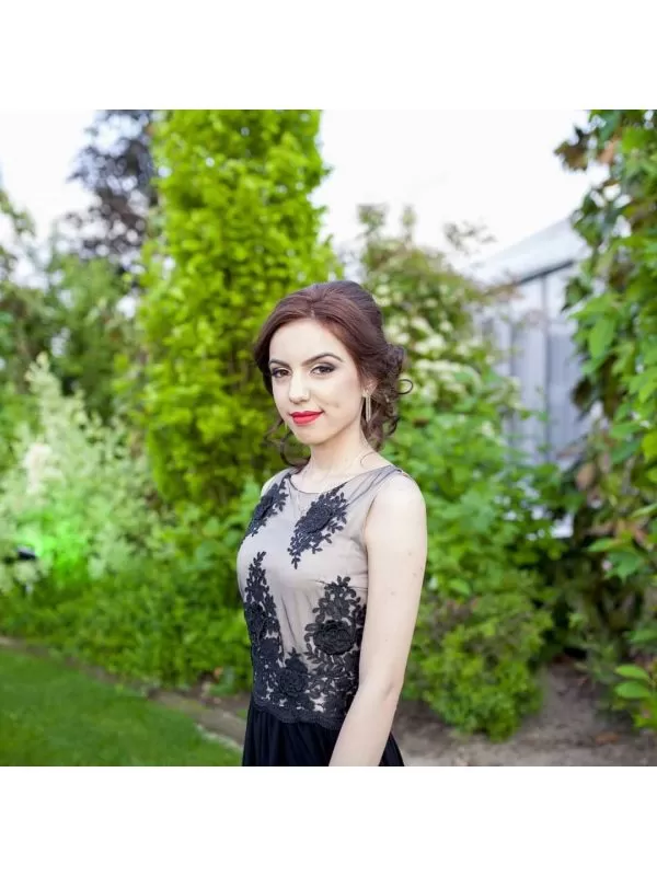 Rochie de seară MADELIA EU 36 | Negru, Maxi, Fără mâneci - Image 5