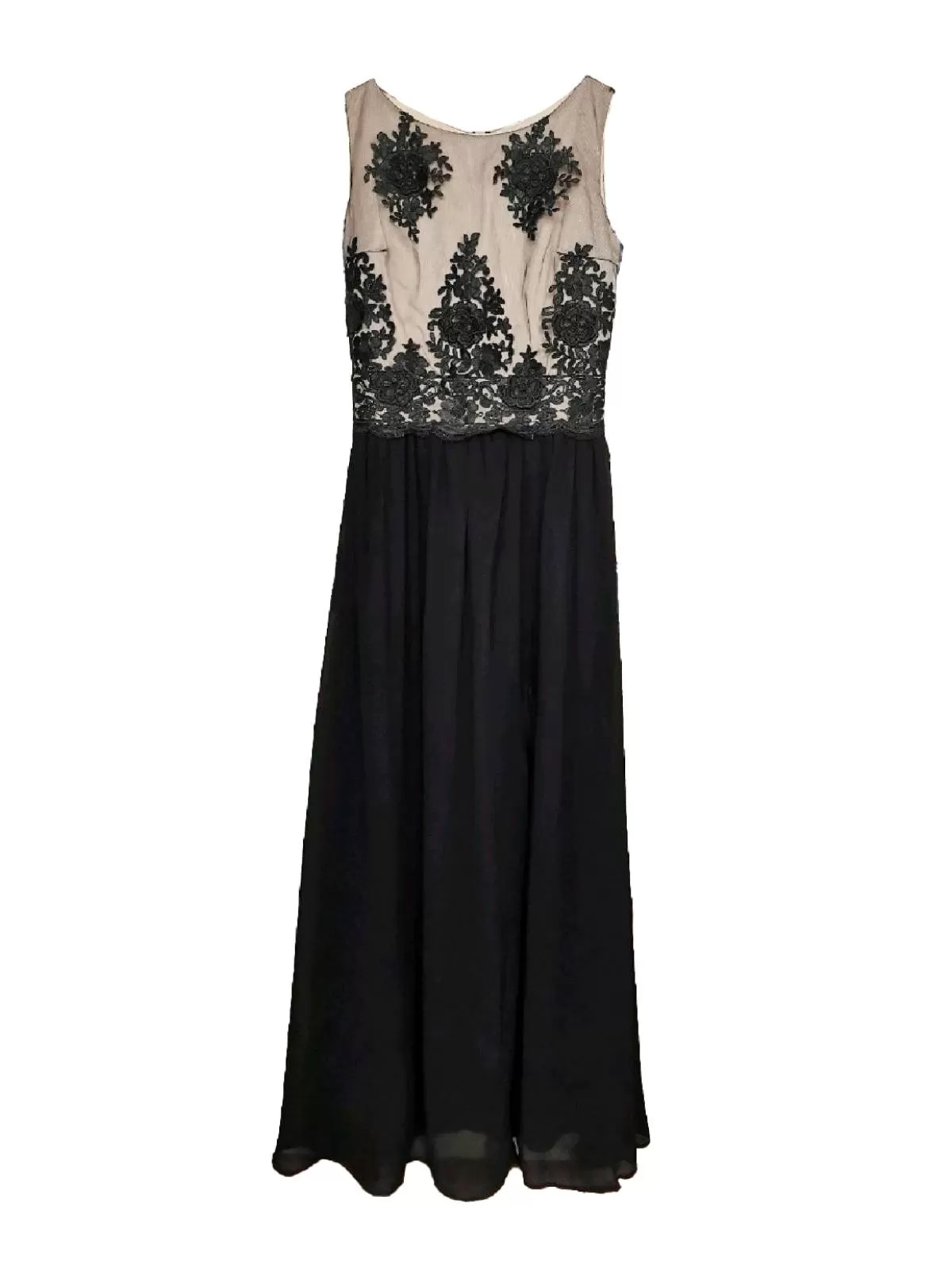 Rochie de seară MADELIA EU 36 | Negru, Maxi, Fără mâneci