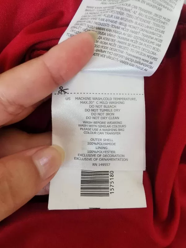 Rochie de seară AMISU EU 34 | Roșu, Mini, Poliamidă - Image 4