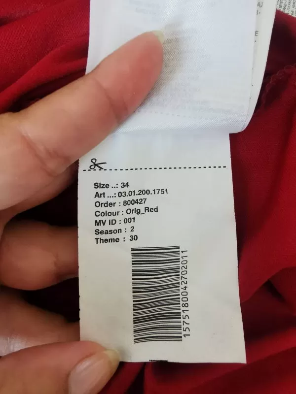 Rochie de seară AMISU EU 34 | Roșu, Mini, Poliamidă - Image 5