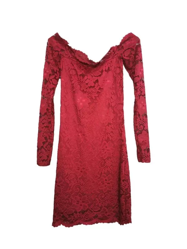 Rochie de seară AMISU EU 34 | Roșu, Mini, Poliamidă