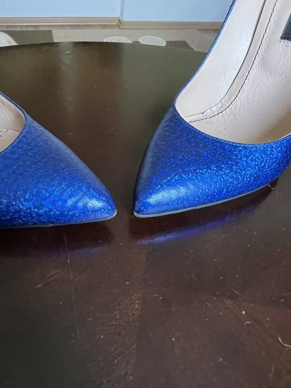 Pantofi cu toc înalt Musette EU 35 | Albastru, Piele naturală - Image 6