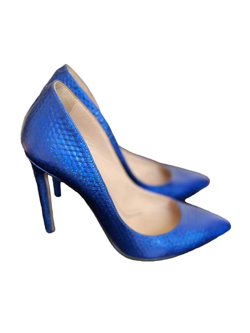 Pantofi cu toc înalt Musette EU 35 | Albastru, Piele naturală