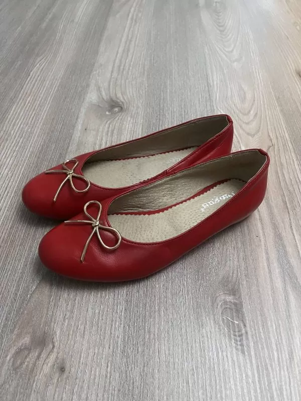 Balerini TUNGUS EU 35 | Roșu, Piele naturală - Image 3