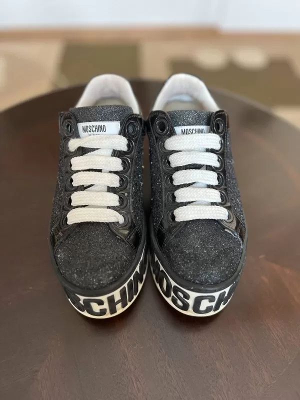 Sneakers Moschino EU 35 | Negru, Piele ecologică - Image 2