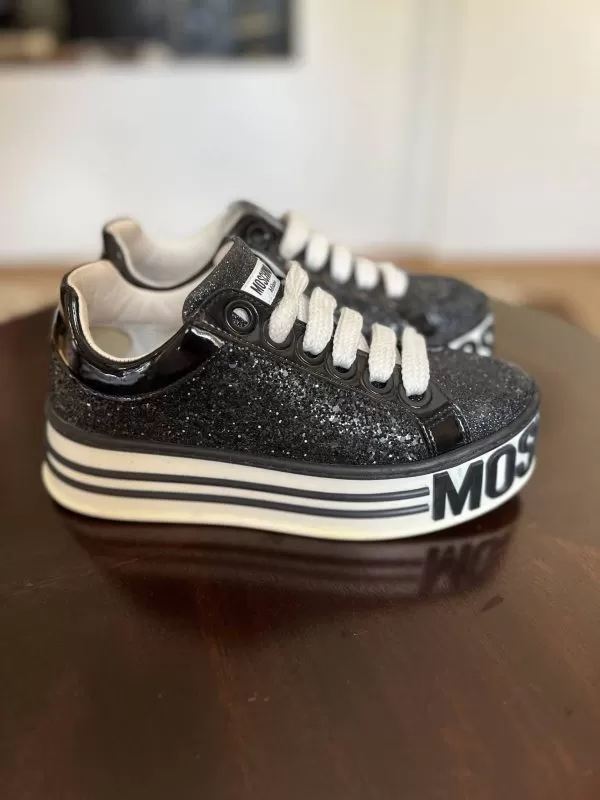 Sneakers Moschino EU 35 | Negru, Piele ecologică - Image 3