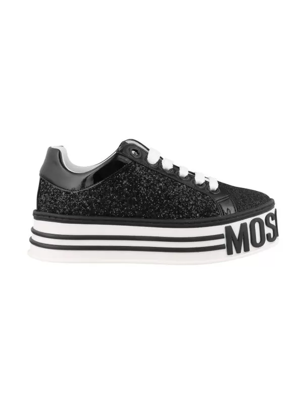 Sneakers Moschino EU 35 | Negru, Piele ecologică