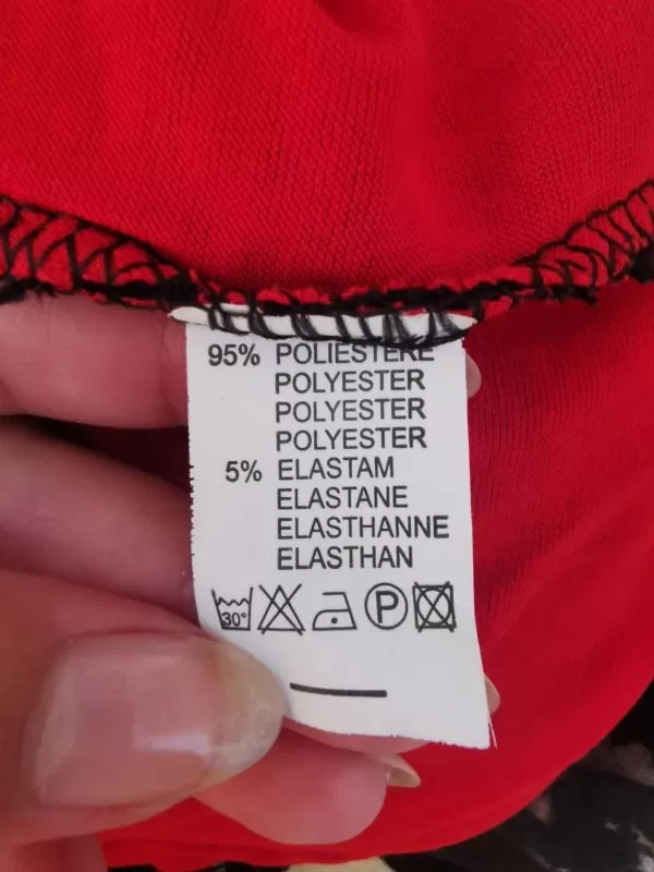 Rochie de seară EU 38 | Roșu, Mini, Mânecă scurtă, Poliester - Image 4