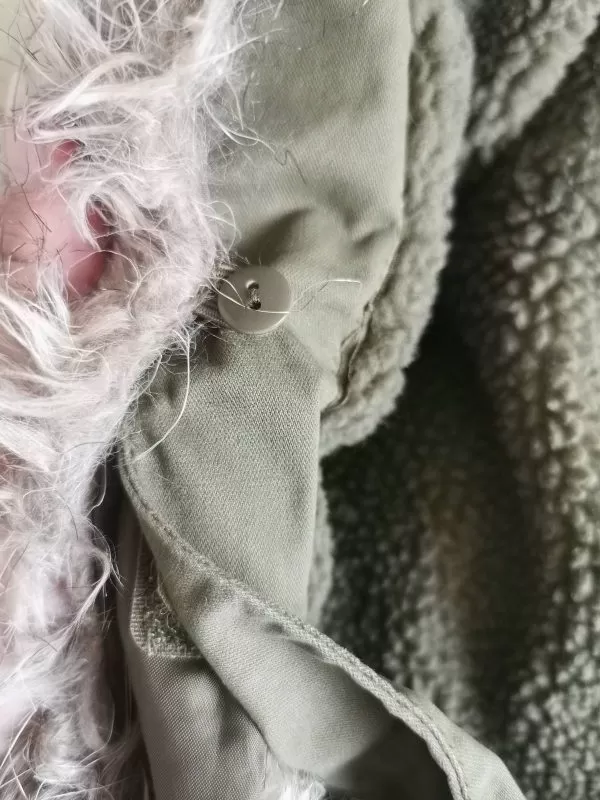 Geacă parka H&M XS | Khaki, Cu glugă detașabilă - Image 9