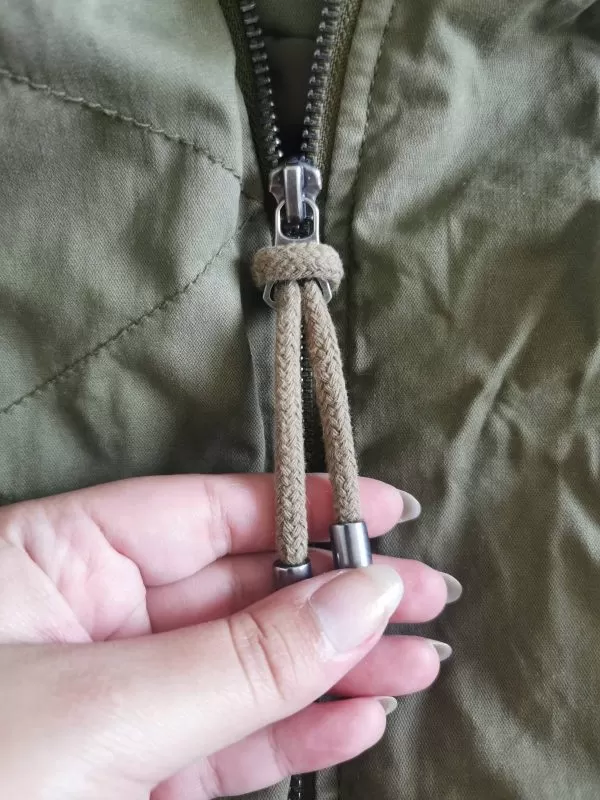 Geacă parka H&M XS | Khaki, Cu glugă detașabilă - Image 5