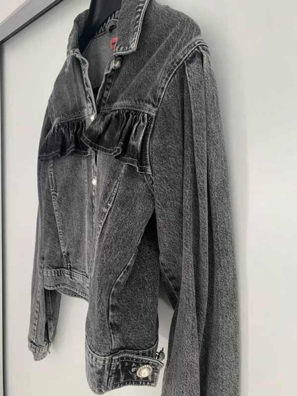 Geacă din denim CUSTOMMADE EU 38 | Gri, Fără glugă, Bumbac - Image 5