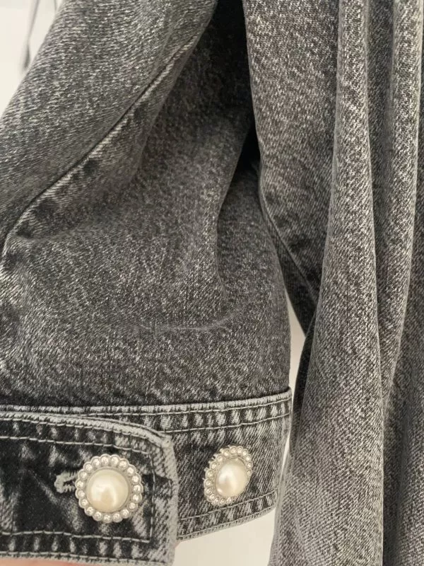Geacă din denim CUSTOMMADE EU 38 | Gri, Fără glugă, Bumbac - Image 6