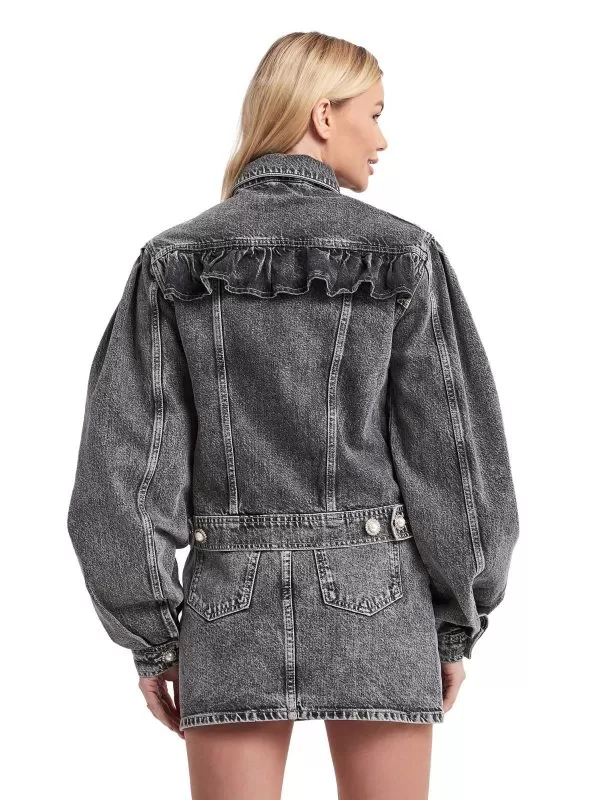 Geacă din denim CUSTOMMADE EU 38 | Gri, Fără glugă, Bumbac - Image 2