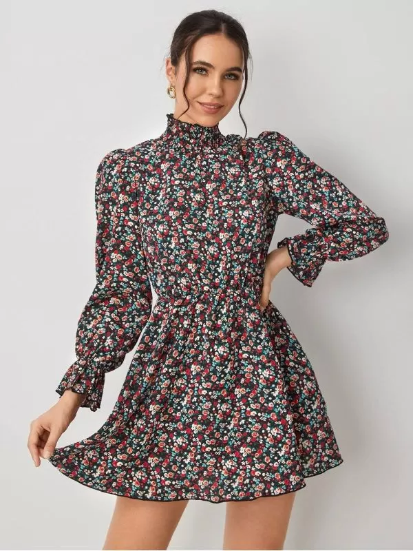 Rochie casual Shein EU 38 | Multicolor, Mini, Poliester - Image 4