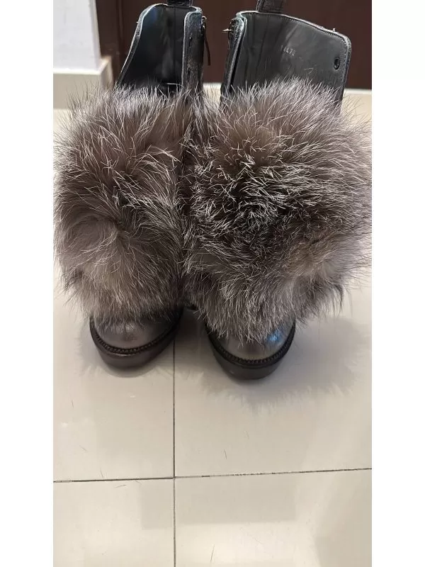 Cizme SOFIA BALDI EU 38 | Gri, Piele naturală - Image 6