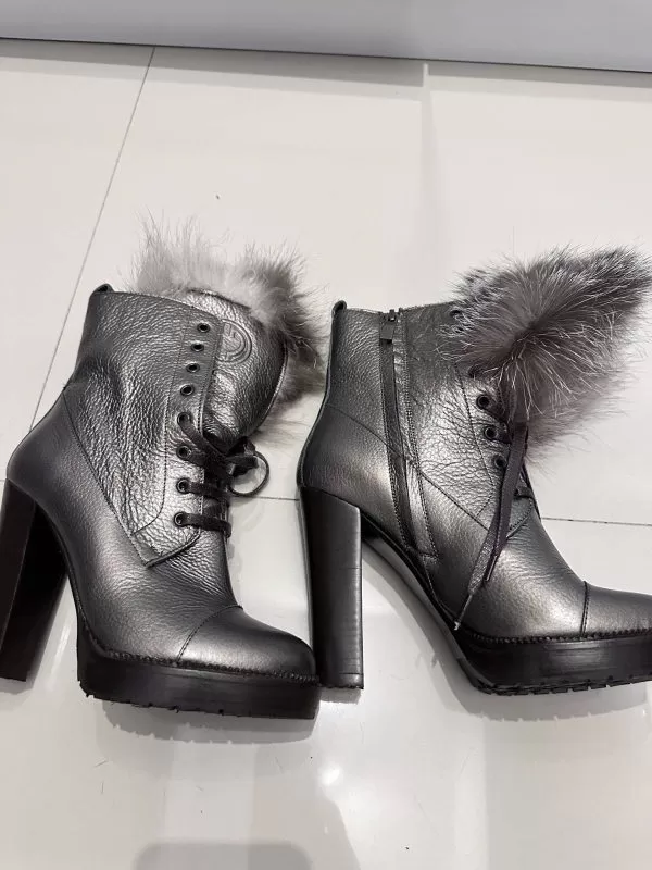 Cizme SOFIA BALDI EU 38 | Gri, Piele naturală - Image 3