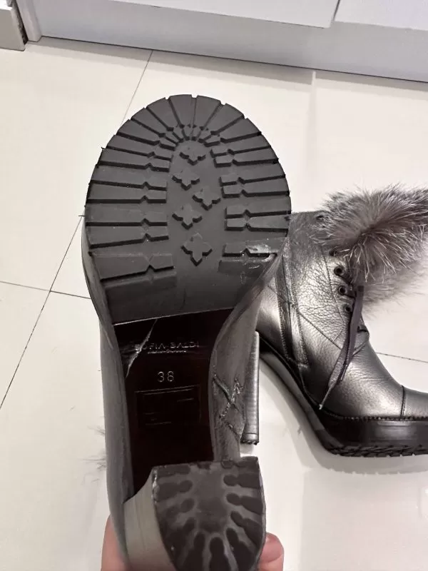 Cizme SOFIA BALDI EU 38 | Gri, Piele naturală - Image 4