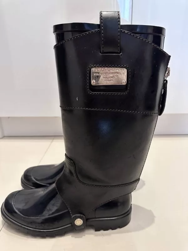 Cizme Dolce & Gabbana EU 38 | Negru - Image 3