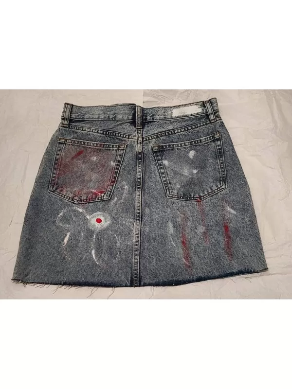Fustă WHITE LABELED EU 38 | Albastru, Midi, Denim - Image 2