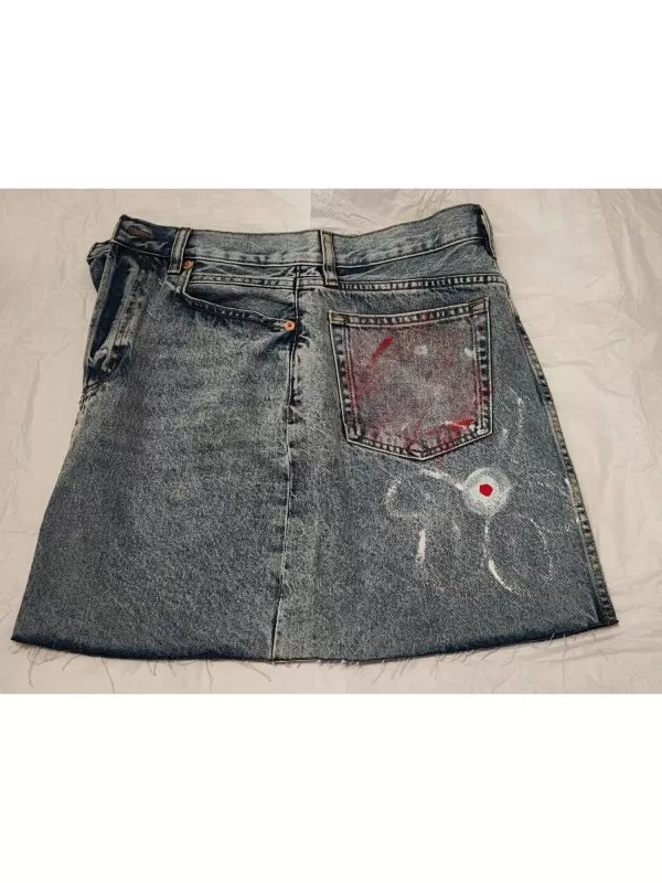 Fustă WHITE LABELED EU 38 | Albastru, Midi, Denim - Image 3